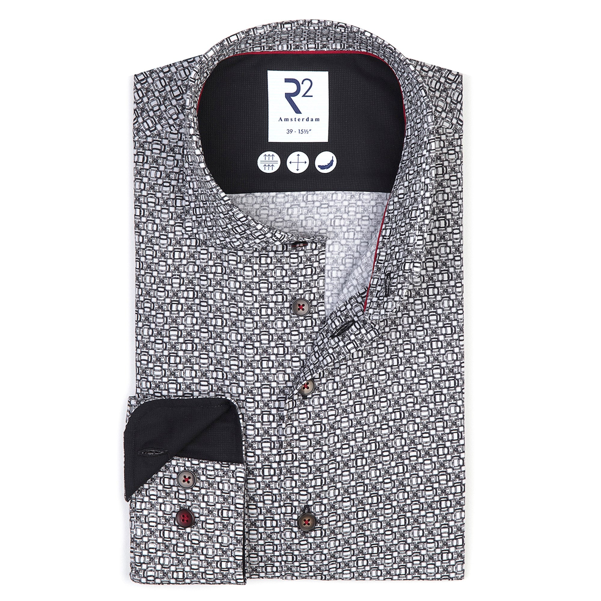 R2 Geo Print Shirt